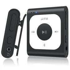 AGPTEK 64GB Clip MP3 Player with Bluetooth, A53PL Portable Music Player with