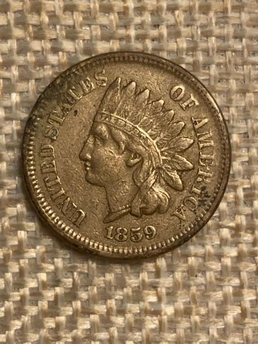 1859 Indian Head Cent: XF Original High Grade