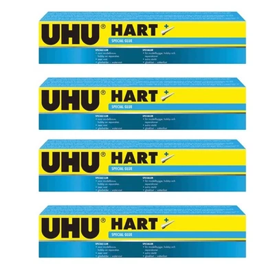 4 x UHU Hart Adhesive - Modelling Glue Balsa Cement 35g/33ml Tube