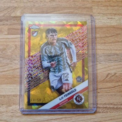 2025 Topps Chrome MLS Ilay Feingold Gold Sapphire Pitch Prodigies /50 RC #197
