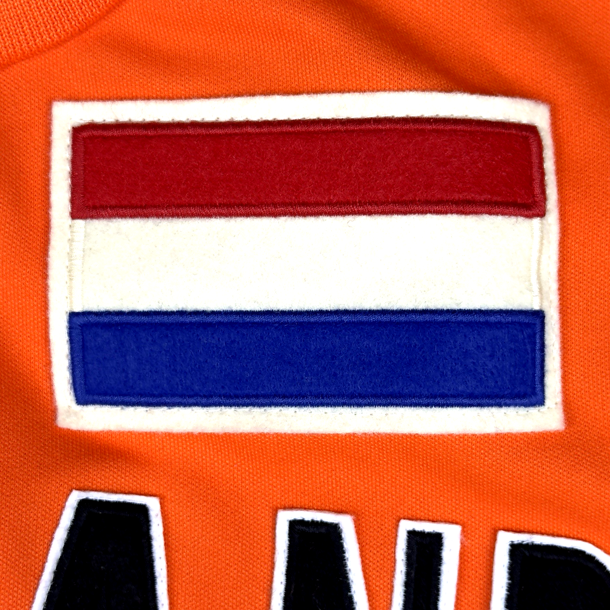 Netherlands Kappa Track Jacket Sz L Orange Futbol Soccer Vintage