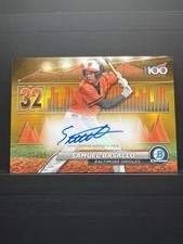 2024 Bowman Samuel Basallo Scouts Top 100 Gold Autograph 1/50 Orioles #BTPA-32