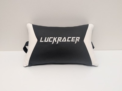 LUCKRACER Gaming Chair Racing Style Headrest Neck Support Pillow White Black