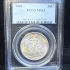 1943 Walking Liberty Half Dollar PCGS Graded MS 63 EYE APPEAL 🔥A SUPERB EXAMPLE