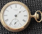 1891 Waltham Pocket Watch 18S 15J Model 1883 Philadelphia GF Sidewinder Case Run