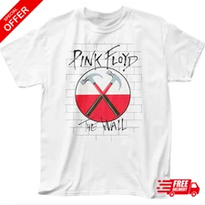 Reprint_Pink Floyd The Wall Hammers T Shirt Mens Rock and Roll Classic Band Tee!