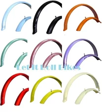 Bicycle Fender Set for 24" Beach Cruiser Bikes ==10 Colors Available