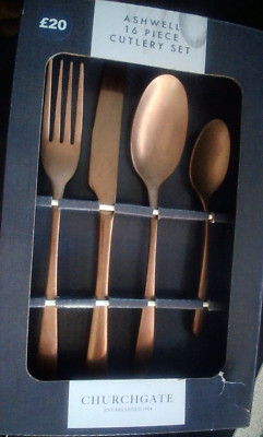 Churchgate: Ashwell 16-teiliges Besteckset. 4 Gedecke. Dunelm. Schneller Versand