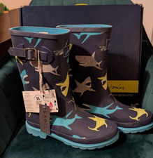 Joules shark wellies  7 new with tag wellington boots 