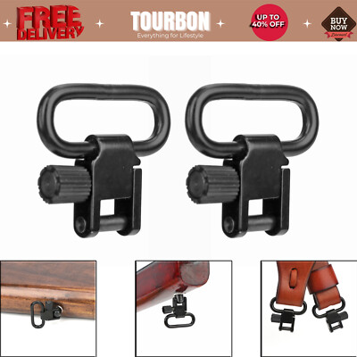 Tourbon 1'' Sling Swivels Quick Release Shotgun/Rifle Mounted Swivels Attachment