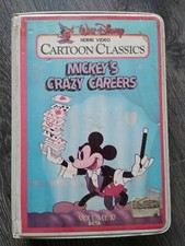 Mickey's Crazy Careers Volume 10 Betamax Walt Disney Cartoon Classics Mouse Beta