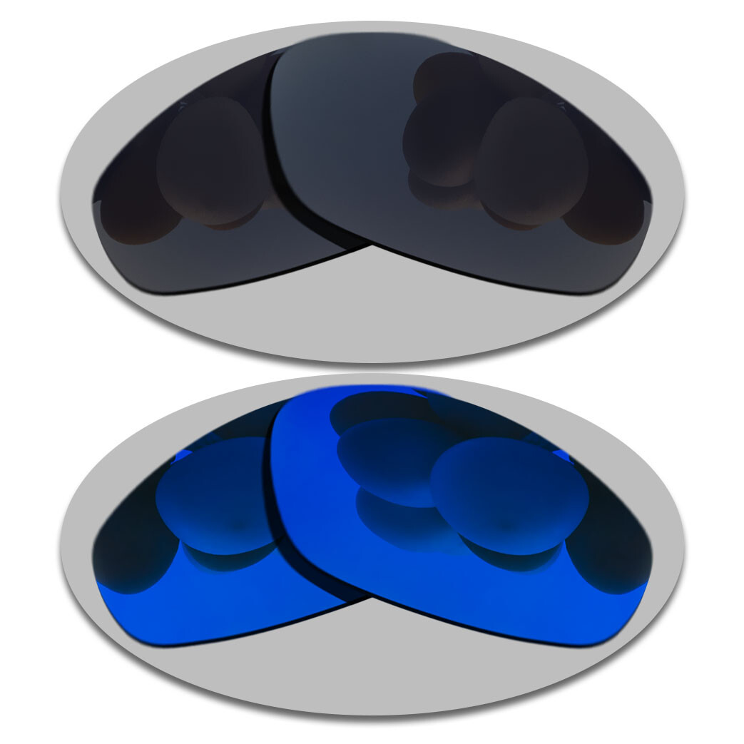 Grey Black&Deep Blue Lenses Replacement For-Oakley Whisker Polarized