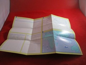 Uncharted Waters Nintendo NES Foldable Promo Map Poster Insert ONLY #C1