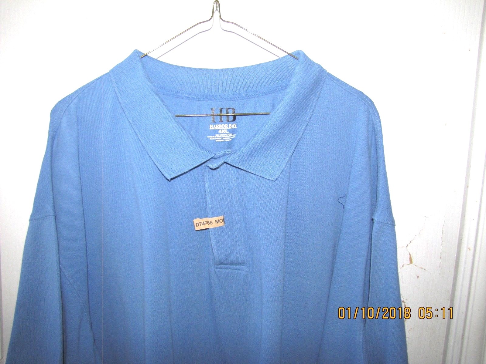 HARBOR BAY CASUAL GOLF SHIRT BIG MAN SIZE 4XL SHORT SLEEVE image 2