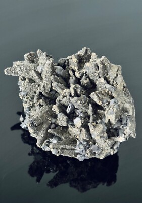 Pyrit, Pyrrhotin, Pseudomorphose in Calcit m. Galenit, Mexiko, Zacetecas, 930 g