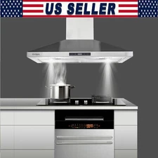 Range Hood 30 inch Wall Mount Stove Hood 450 CFM Strong Airflow Touch Control