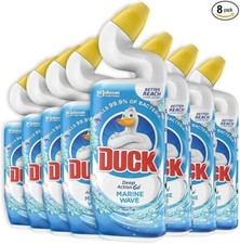 Duck Liquid Toilet Cleaner Deep Action Gel Marine Pack of 8x750ml 3.58 per litre