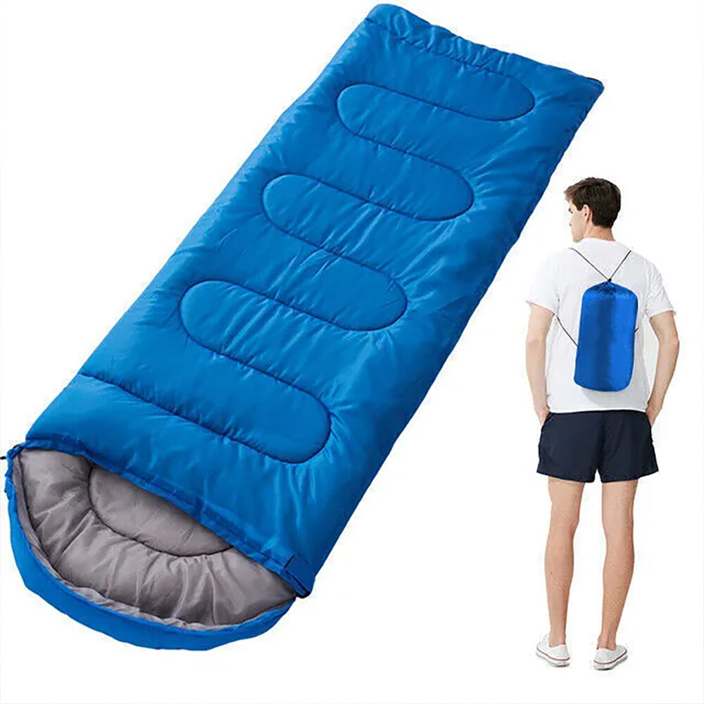 2PCS Thick Adult Cold Weather Sleeping Bag For Big Tall