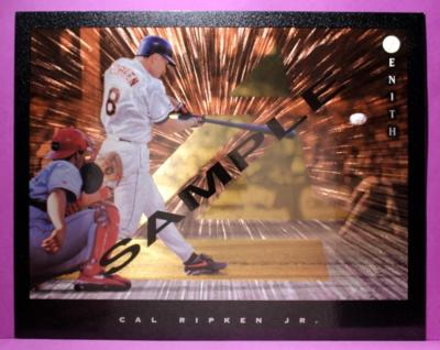 RARE Cal Ripken Jr Orioles 1997 Zenith Baseball 8''x10'' Dufex Sample / Promo Card