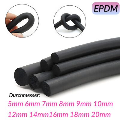 SMI Rundschnur RS4 EPDM Moosgummi – Durchmesser 4 Mm, Schwarz, 3 M, Als Dichtung, Fugenband, Füllprofil – Wetterfest & Temperaturstabil Temperaturstabiler Gummiring SMI Rundschnur RS4 EPDM Moosgummi – Durchmesser 4 Mm, Schwarz, 3 M, Als Dichtung, Fugenband, Füllprofil – Wetterfest & Temperaturstabil Temperaturstabiler Gummiring