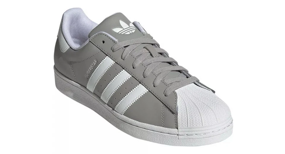 Adidas Men's Superstar 'Solid Grey White' Shoes IH2698 Multi Size NEW - Image 3 of 4