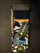 3 PAIR BOYS ATHLETIC WORKS LYCRA CREW SOCKS.M 9 -2 1/2 New
