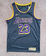 Nike Los Angeles Lakers Lebron James Earned Edition Jersey Size Medium 44