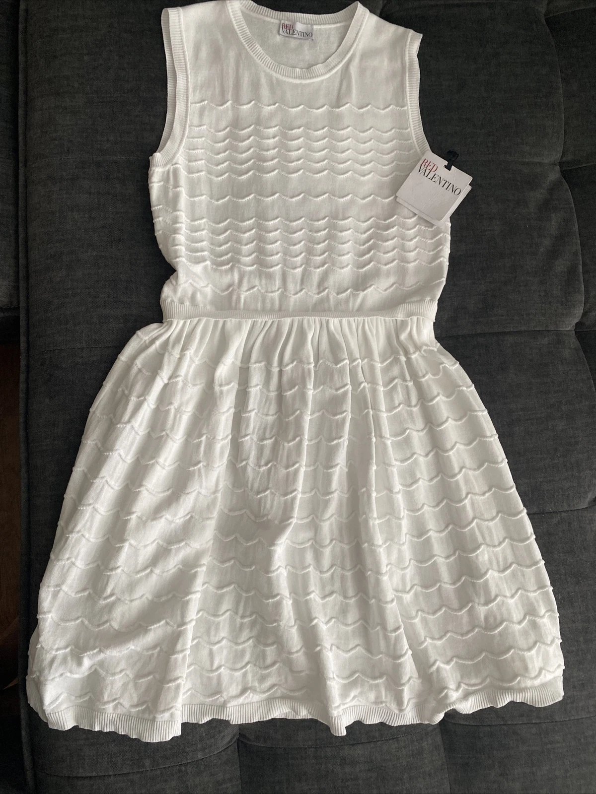 Valentino Abito Rosso Bianco Grande