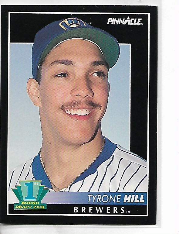 1992 Pinnacle Series 1 Tyrone Hill Draft Pick Card # 301