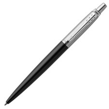 Parker Jotter Bond Street Black Chrome Trim Ballpoint Pen