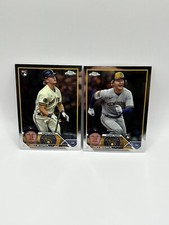 Joey Wiemer 2023 Topps Chrome Update RC (2) Base & Rookie Debut Brewers