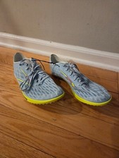 Size 8 - Brooks ELMN8 7 Track Spikes Shoes Blue Glow Nightlife