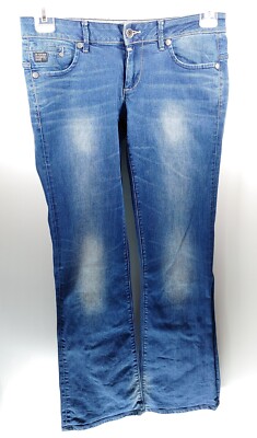 G-Star Midge Bootleg WMN 60144 W32 L32 blau Damen Denim Jeans Schlaghose Low Ris
