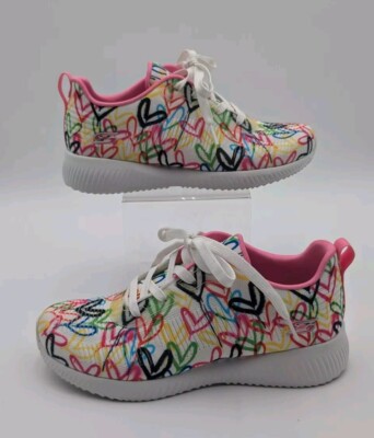 Skechers Womens X Jgoldcrown Bobs Squad Starry Love Running Sneakers EUC