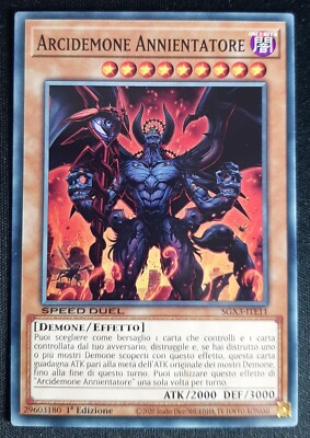 ARCIDEMONE VERNICHTER Common auf Italienisch SPEED DUEL SGX3-ITE11 YUGIOH
