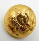 ANTIQUE CIVIL WAR INFANTRY BRASS EAGLE BUTTON BY WATERBURY BUTTON COMPANY