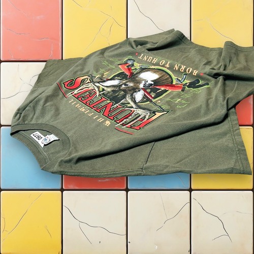 Vintage Whitetail Hunting Club Shirt Y2K Men XL Green Deer Outdoors Nature Tee - Picture 5 of 10