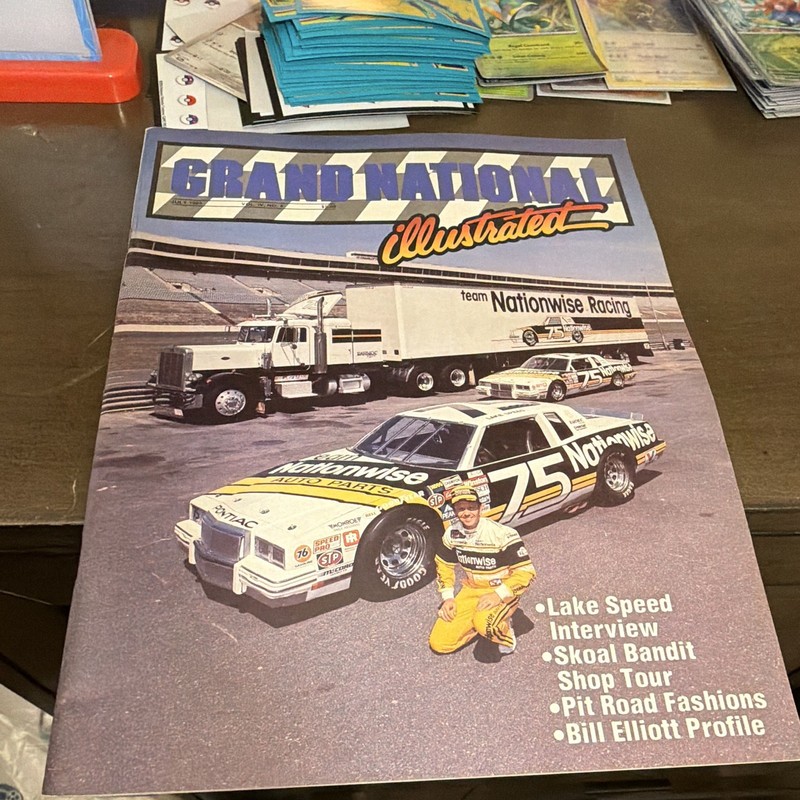 Grand National Illustrated NASCAR Fold-Out Posters Joe Ruttman Richard Petty