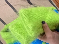 Angora Sweater Blended Fluffy Fuzzy Jumper Super Soft  Pullover