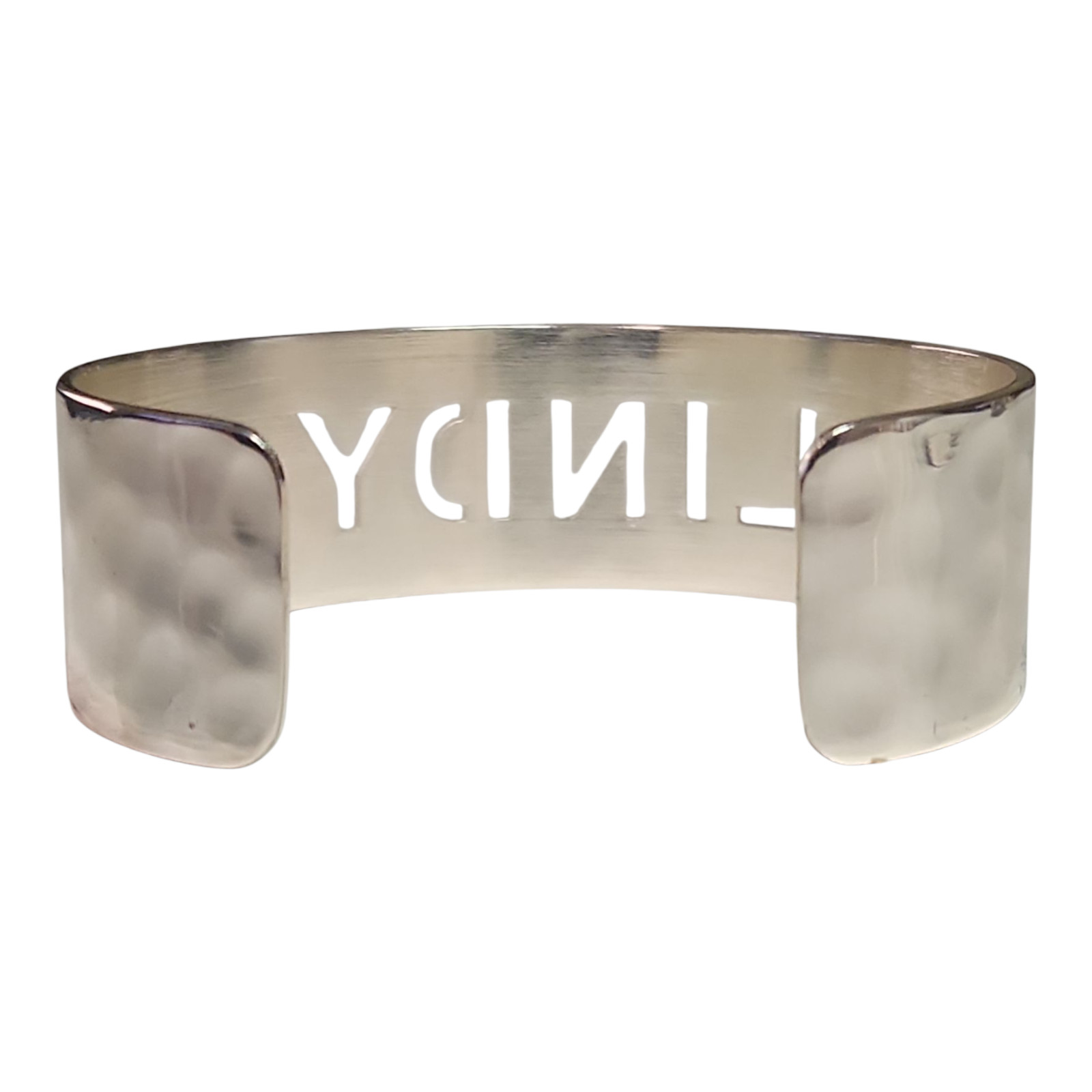 Rustic Cuff “Lindy” Silver-Tone Statement Cuff Br… - image 5