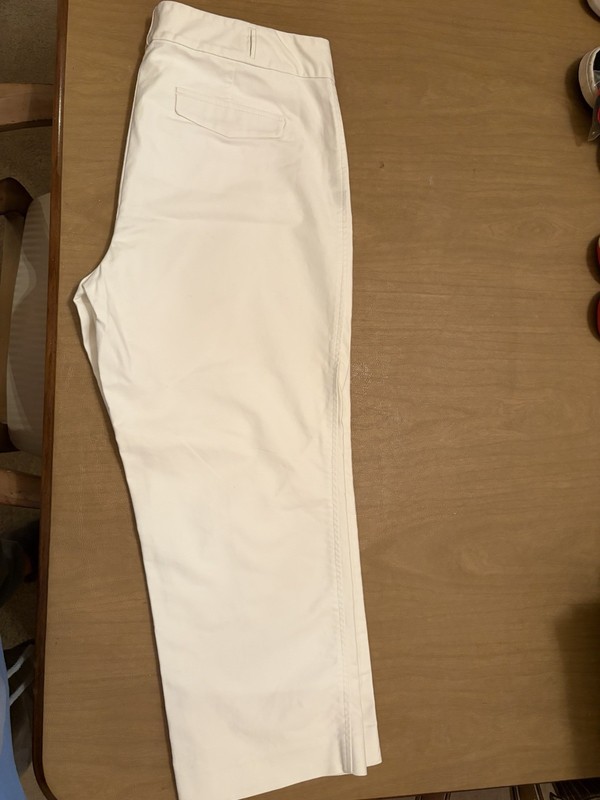 Vintage Y2K Ann Taylor Petites Women’s Off White Capris Size 8P