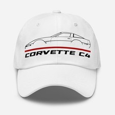 Premium Dad Hat For Chevrolet Corvette C4 Car Fans Baseball Cap Birthday Gift