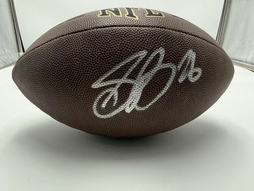 Saquon Barkley Signed Philadephia Eagles Full Size Wilson NFL Football FSG COA