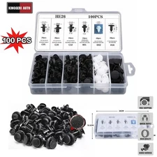 100 For Ford Fixing Fastener Kit Bumper Fender Liner Push Retainer Clips USA