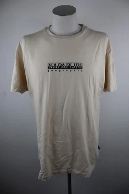 Napapijri T-Shirt Homme Noir Vintage Coton Manches Courtes Logo Col Rond - Photo 1/4