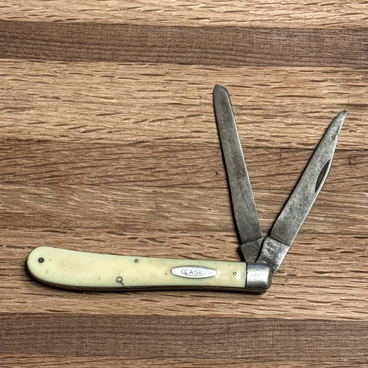 Vintage Case XX Slimline Two Blade Trapper Pocket Knife Synthetic