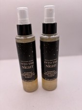 Bath  Body Works INTO THE NIGHT Set Of 2 Diamond Shimmer Body Mist Spray 4.9oz