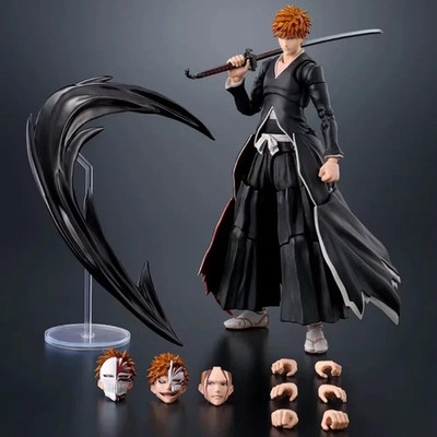 SHF Bleach Ichigo Kurosaki Getsuga Tensho Action Figure Bandai Spirits Anime Toy