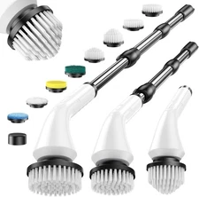 Electric Spin Scrubber Adjustable ExtensionCleaning Brush for Bathroom & Kitchen
