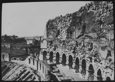 Foto ROM DIE KOLOSSEUM RUINE NR4 UM 1890 VIKTORIANER Magische Laternendia ITALIEN